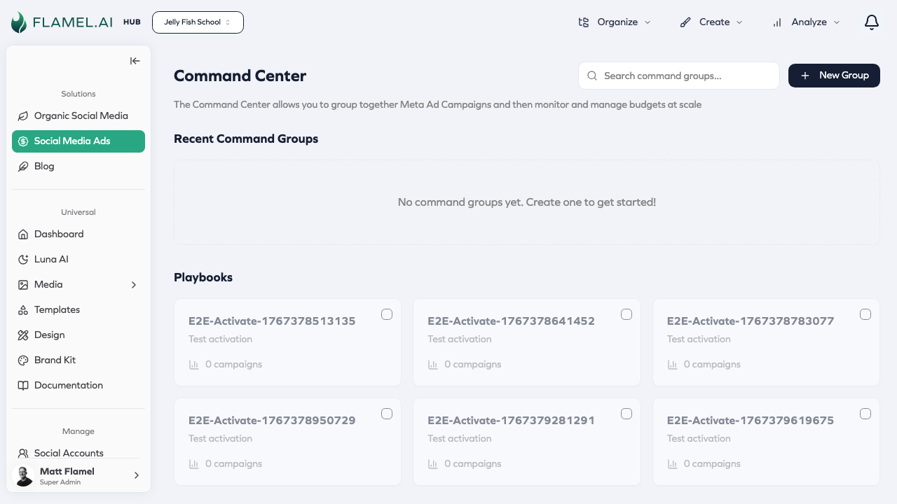 Command Center Dashboard