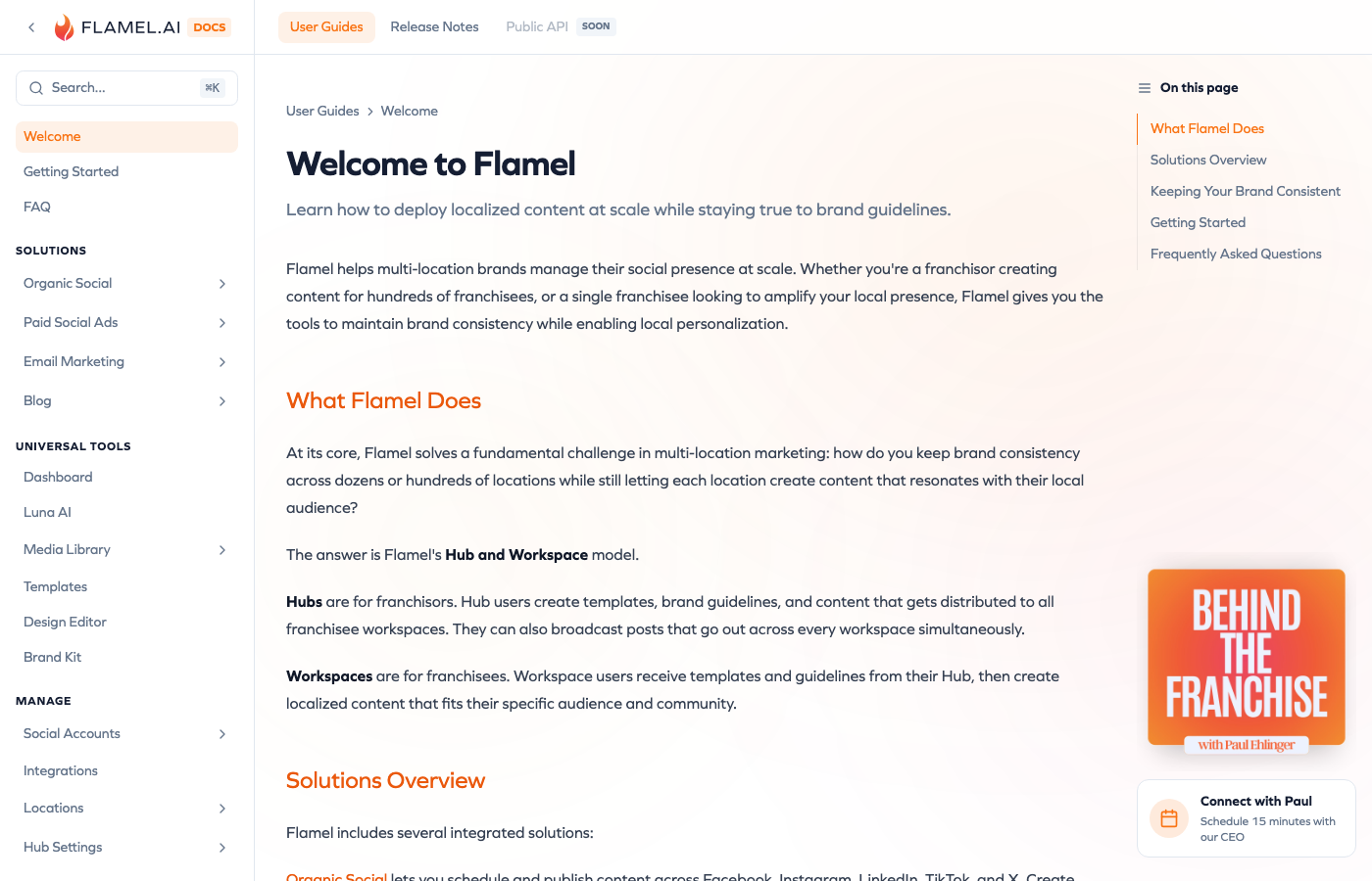 Flamel documentation homepage
